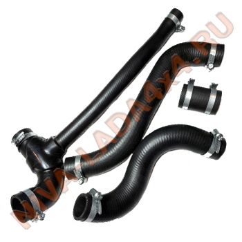 Шланги основного радиатора НИВА Шевроле 2123-1303010; 2123-1303074; 2123-1303025; 2108-1303092 с хомутами Norma