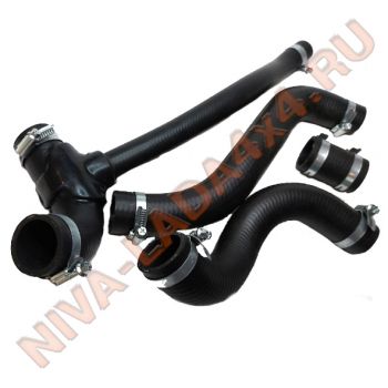 Шланги основного радиатора НИВА Шевроле 2123-1303010; 2123-1303074; 2123-1303025; 2108-1303092 с хомутами Norma