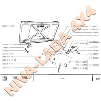 Жесть, капот НИВА 21213-8402012-10