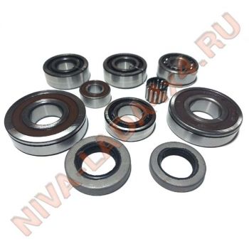 Подшипники КПП НИВА 21213; 21214; 2123; рем. Комплект 10 деталей НЕ оригинальные