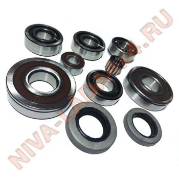 Подшипники КПП НИВА 21213; 21214; 2123; рем. Комплект 10 деталей НЕ оригинальные