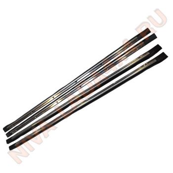 Уплотнитель стекла опускного НИВА 21213-6103282; 21213-6103283 бархотки нижние в сборе. комплект 4 шт.