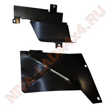 Брызговики двигателя НИВА 21214; 2131 до 2018 г.в. комплект - 2 детали 21215-2802010/21215-2802011