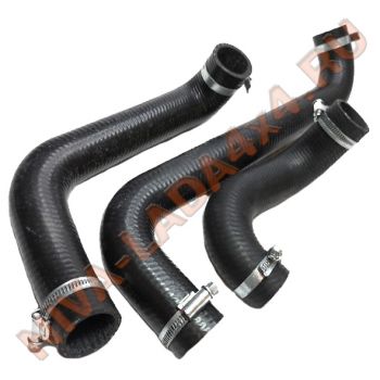 Шланги основного радиатора НИВА 2121-1303010 с хомутами Norma (медный радиатор)