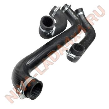 Шланги основного радиатора НИВА 2121-1303010 с хомутами Norma (медный радиатор)