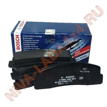 Колодки тормозные передние НИВА Bosch 0986466601, 21210-3501800-82
