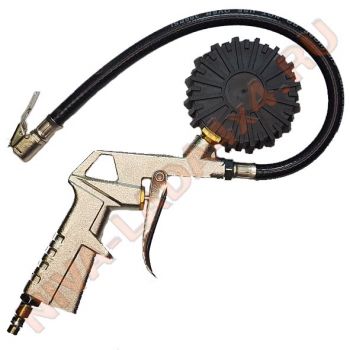 Пистолет для накачки шин с манометром Top Auto (насадка)