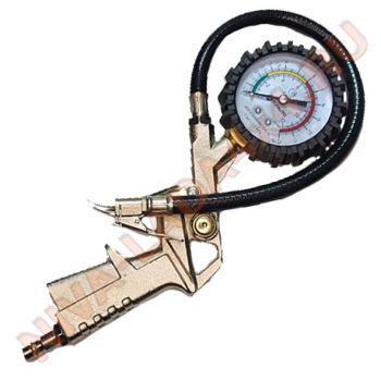 Пистолет для накачки шин с манометром Top Auto (насадка)