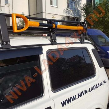 Кронштейн крепление лопаты на экспедиционный багажник ZST (комплект для установки, 2 кр-на)