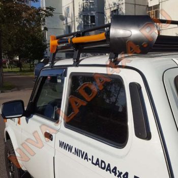 Кронштейн крепление лопаты на экспедиционный багажник ZST (комплект для установки, 2 кр-на)