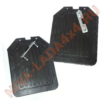 Брызговики задние НИВА 2121-8404312 с креплением, БРТ, фартук заднего колеса, пара