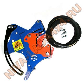 Кит комплект для переноса генератора НИВА 21213; 21214 ZST-2,4, кронштейн для машин с ГУРом (7 точек крепления)