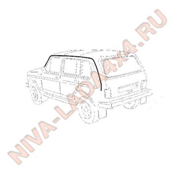 Молдинг крыши желоба водостока НИВА 2129-5003020; 2129-5003021 (пара) Тольятти НИВА 2131