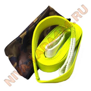 Трос динамическая стропа 8т. Х 6м. Неон (в сумке) Россия
