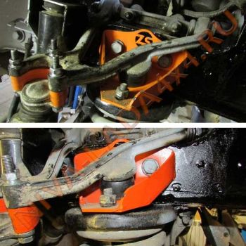 Кронштейн буфера передней подвески верхний НИВА 2121-2904242-10 усиленный, в сборе, под лифт, ZST (ПАРА)