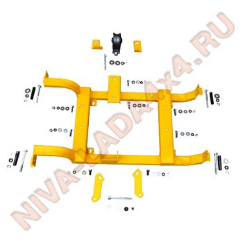 Подрамник Коробки Раздаточной НИВА 21214-31 Техно-Сфера 0348 с защитой УНИВЕРСАЛЬНЫЙ