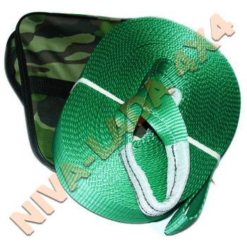 Трос стропа удлинитель 8т. Х 20м. (в сумке) зеленый, Россия