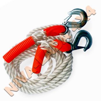 Трос буксировочный AVS KT-3000, 3т., 4м. с крюками