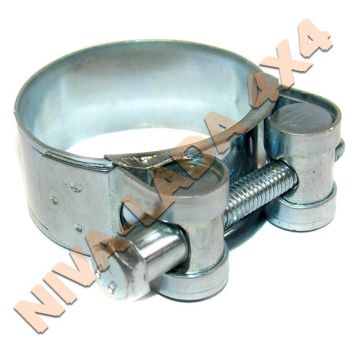 Хомут силовой ленточный APRO/KVP 40-43 W1 для силиконовых шлангов радиатора НИВА