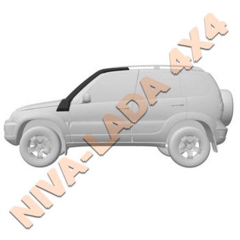 Шноркель НИВА Шевроле 2123 F-Design (мод.03) Lux с ABS