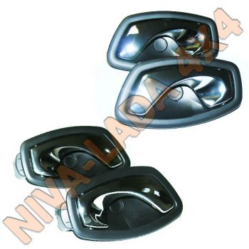 Ручки дверей внутрисалонные хромированные Renault Captur 826730001R; 826720001R (4шт.)