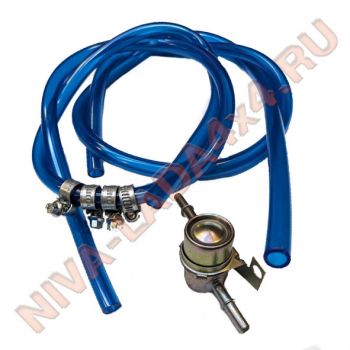 Бачок адсорбера НИВА сепаратор бензобака 21214-1164050-00 металл аналог в сборе с шлангами и клапаном