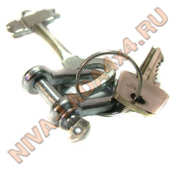 Брелок ШАКЛ D-бразный, анодированный