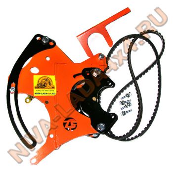 Кит комплект для переноса генератора НИВА 21214 ZST-2,5, кронштейн для машин с ГУРом (9 точек крепления) усиленный