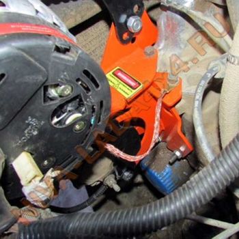 Кит комплект для переноса генератора НИВА 21214 ZST-2,5, кронштейн для машин с ГУРом (9 точек крепления) усиленный