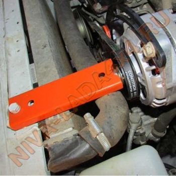 Кит комплект для переноса генератора НИВА 21214 ZST-2,5, кронштейн для машин с ГУРом (9 точек крепления) усиленный