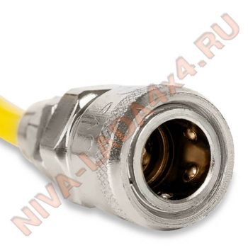 Шланг спиральный воздушный быстросъмный с манометром 4м. AVS HS-01