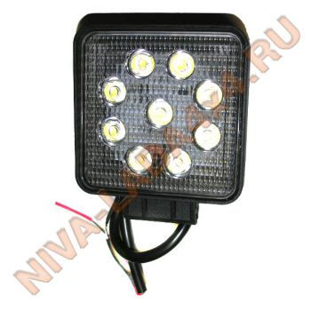 Фара светодиодная Vital DF5027 27W квадратная, ближний, Flood