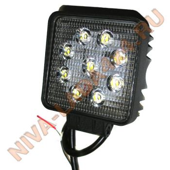 Фара светодиодная Vital DF5027 27W квадратная, ближний, Flood