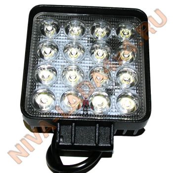 Фара светодиодная Vital 48SQ-S C3EP-02 квадратная, дальний, Spot