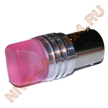 Лампа P21W SMD 6 Led, super RED, 5вт ZUB