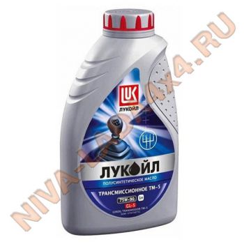 Масло Лукойл ТМ-5 75W90 GL-5 1л. Полусинтетика, для РЗМ, РПМ, КР НИВА