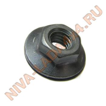 Гайка М6х1,0 с зубчатым буртиком