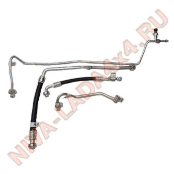 Трубки кондиционера НИВА-Шевроле (комплект 4шт) нового образца с датчиком