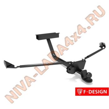 Тягово-сцепное устройство, ТСУ, фаркоп НИВА 21213; 21214; 2131 F-Desig N0702 с растяжками, до 2016 г.в.