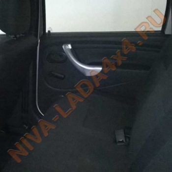 Ручки задних дверей Лада Ларгус комфорт серебристые, комплект