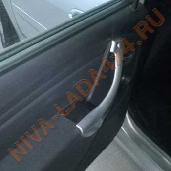 Ручки задних дверей Лада Ларгус комфорт серебристые, комплект