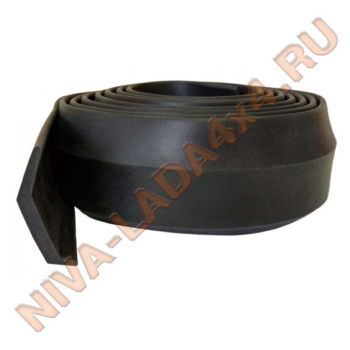 Молдинг бампера переднего универсальный, сплиттер Pro, мягкий, 11х25х22мм (Юбка)