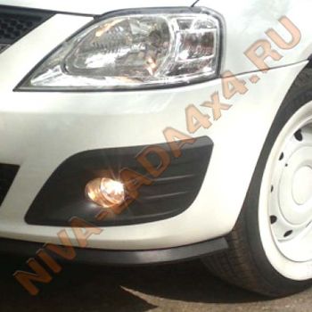 Молдинг бампера переднего универсальный, сплиттер Pro, мягкий, 11х25х22мм (Юбка)