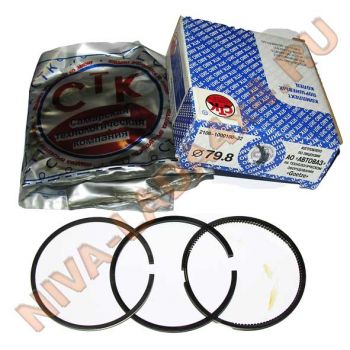 Кольца поршневые СТК 79,8 комплект НИВА двигатель 1600, второй ремонт