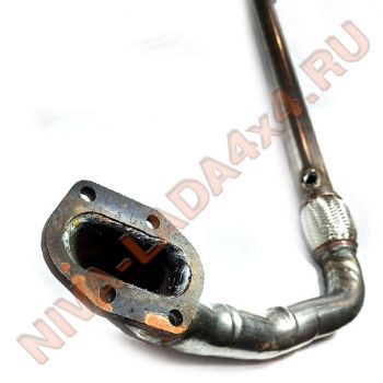 Труба приемная НИВА 21214-1203010 ЕВРО-3; 4 без нейтрализатора