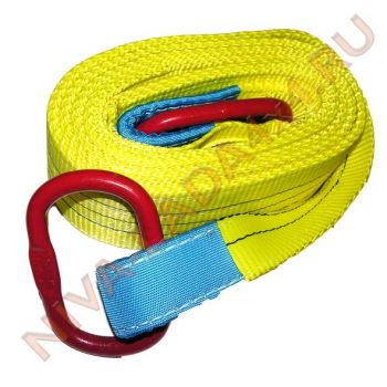 Трос стропа корозащитная 10т. Х 3м. (90мм) СПОРТ, с кольцами, Россия