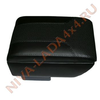 Подлокотник - бокс НИВА-Шевроле с 2009г. Экокожа с перфорацией ПБ02700
