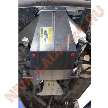 Защита картера НИВА 21214-50 Urban "Броня" + КПП/КР с 2016г. (Евро-5) "Техно-Сфера" ТС-0723