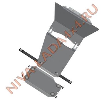 Защита картера, КР, РПМ НИВА 21214м, LADA4x4 с 2016г.в. Smart Line