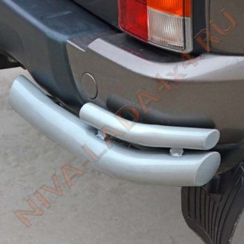 Защита бампера заднего НИВА Urban 4x4 ТС-3311 Уголки двойные